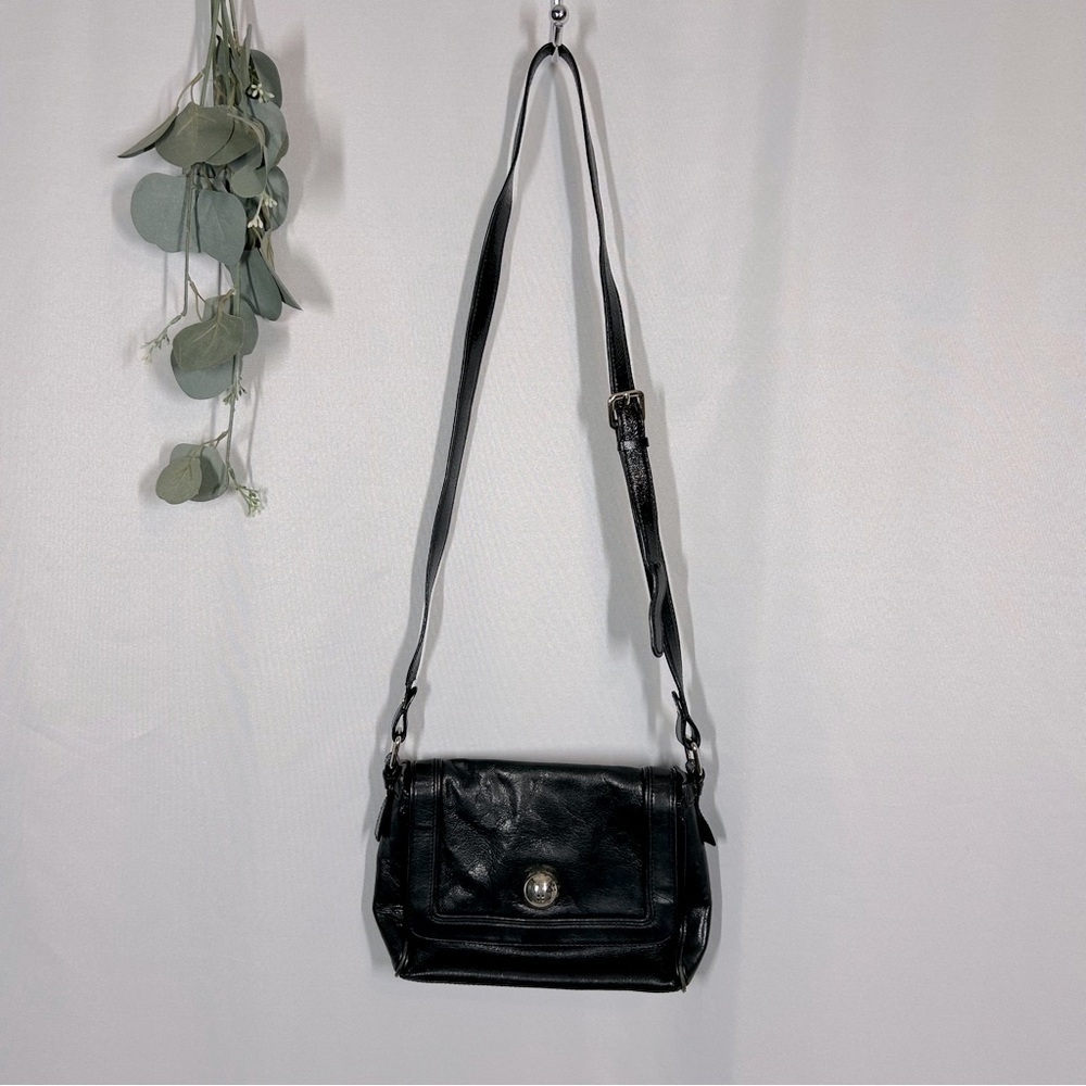 Kate Spade | Vintage Roland Park Kirk Crossbody Black Leather Purse Bag